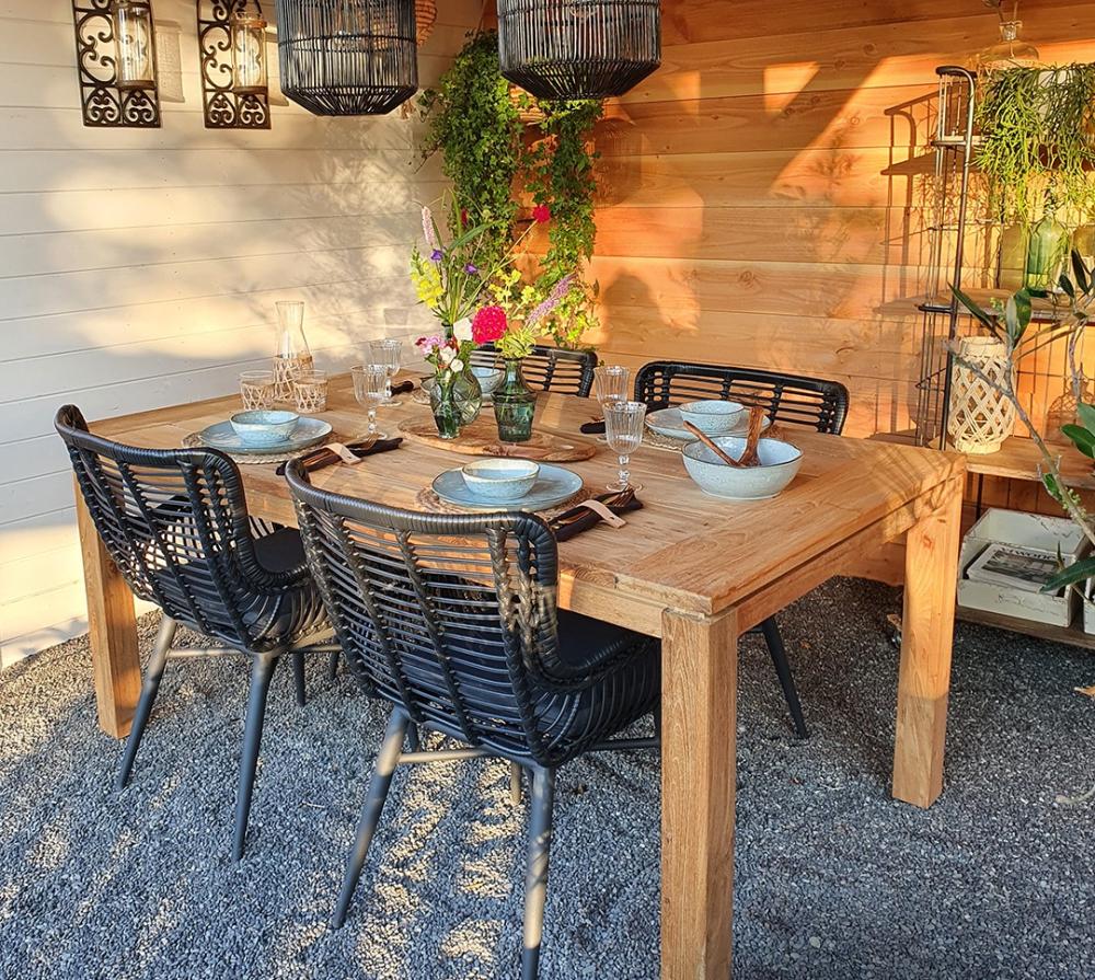 Rome teak tuintafel