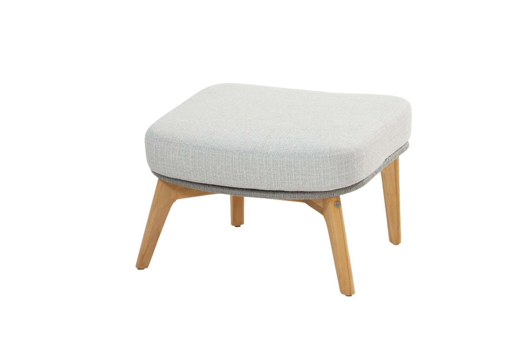 4-Seasons Sempre Footstool - Teak/Silver Grey