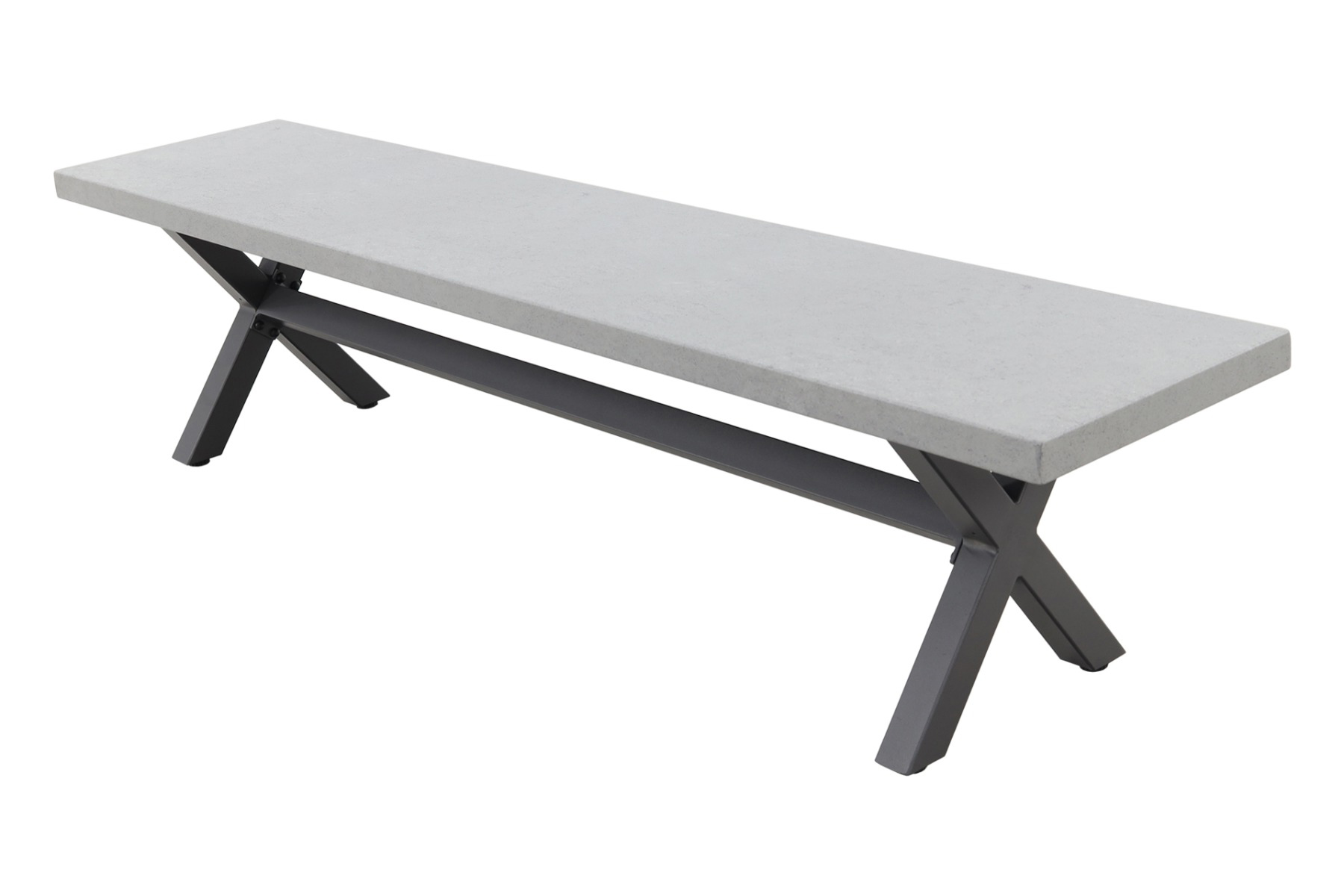 Verona betonlook tuinbank - 190 cm. - Antraciet