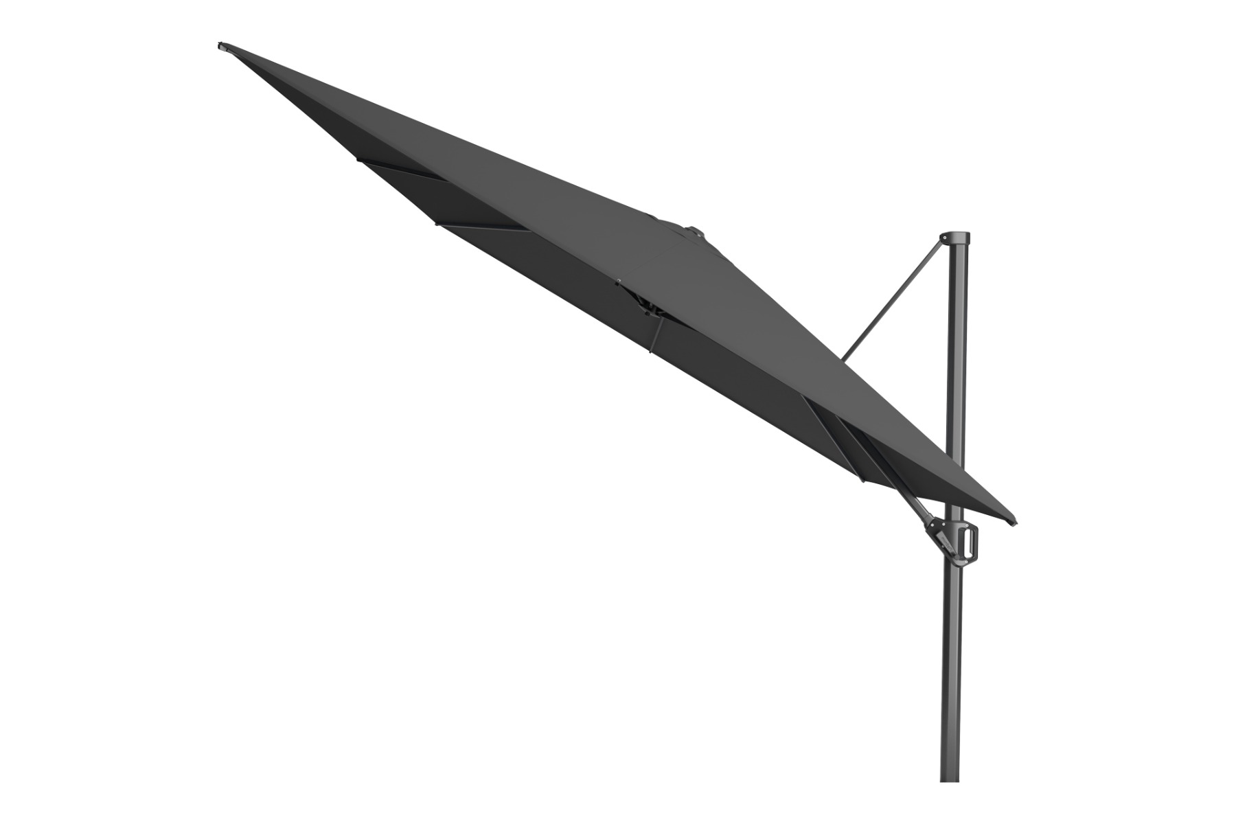 Challenger T1 parasol 4x3 meter - Faded black - Platinum - Vdgarde.nl