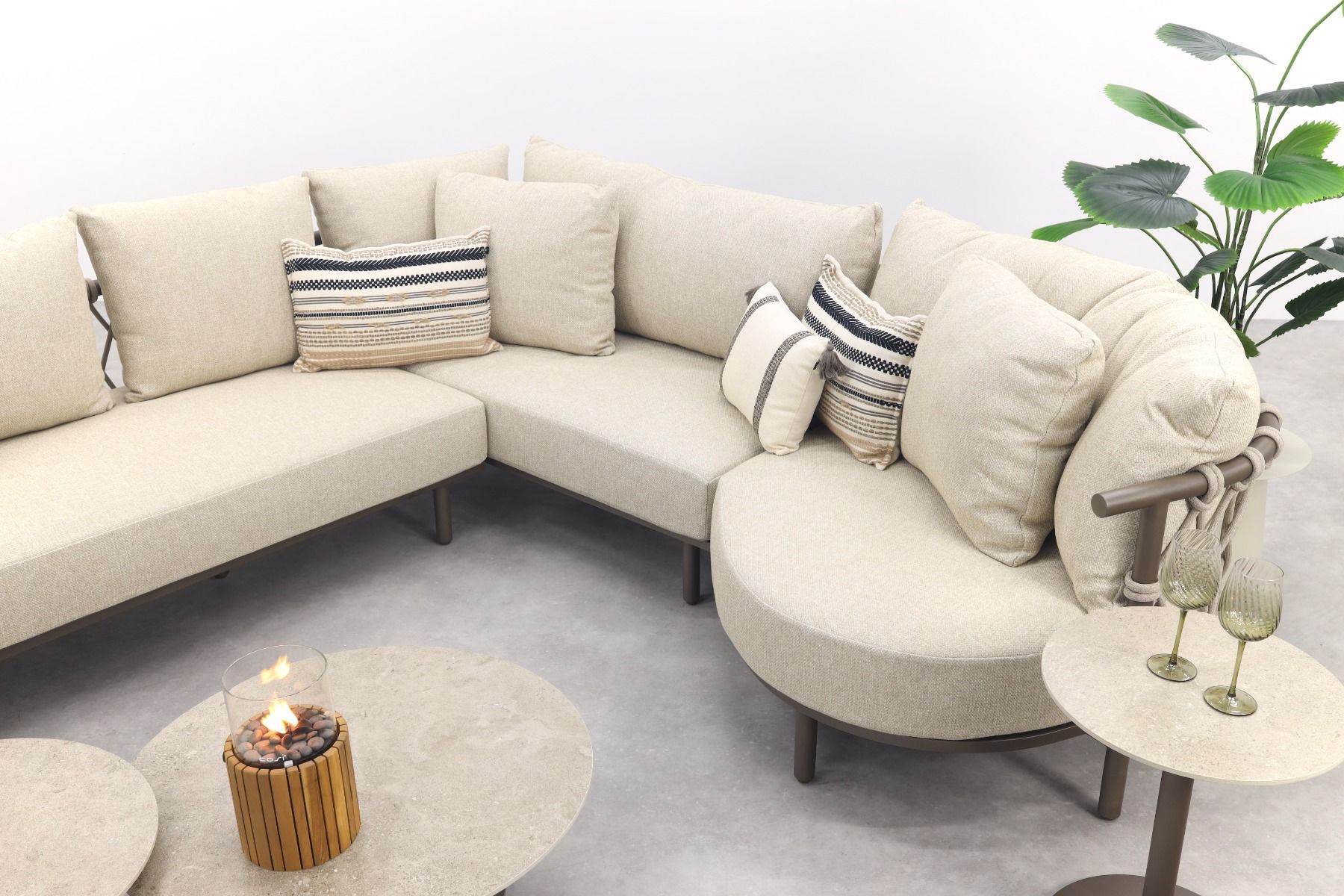 4 Seasons Ezra/Boaz modulaire loungeset met 3-delige tafelset