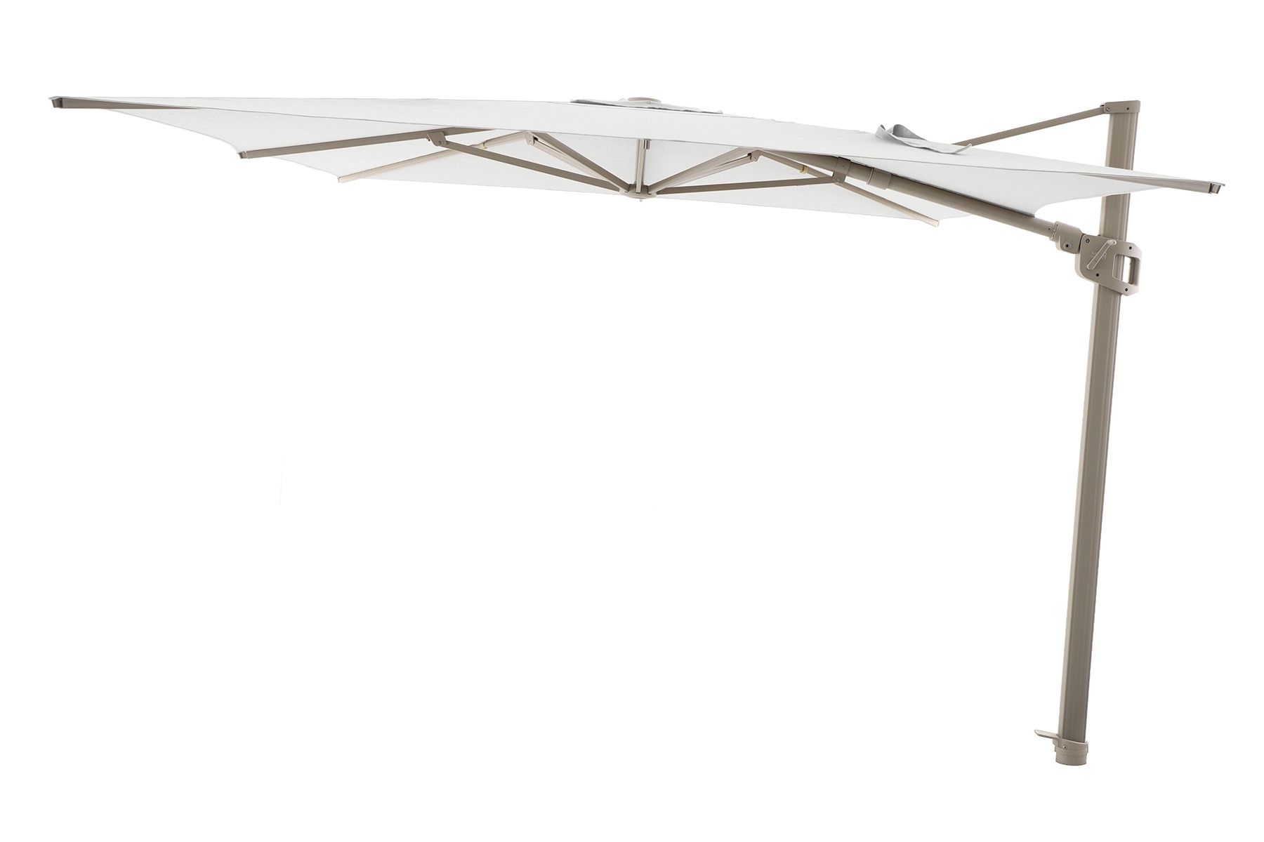 SolAbbey Perfect Shadow Eclipse zweefparasol 300x300 cm. Ultra - Latte/Soft