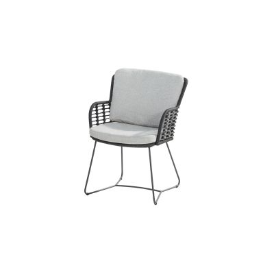 4-Seasons Fabrice tuinstoel - Antraciet (1 stuk)