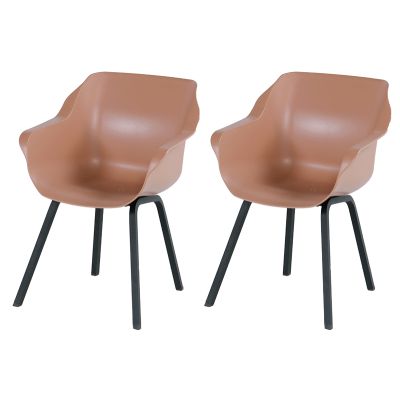 Set van 2 - Hartman Sophie Element dining armstoel - terra