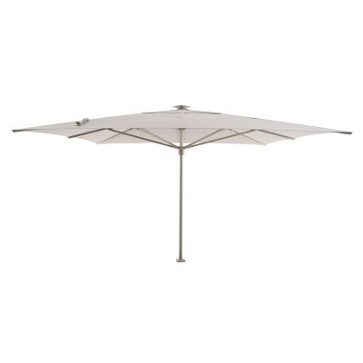 Perfect Shadow Atlas Telescope Stokparasol Pro met LED verlichting 4x4 m. - Latte/Urban Taupe