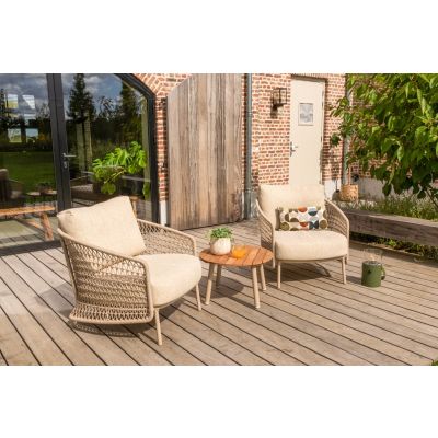 4SO Puccini/Mindo loungestoelen set - Latte