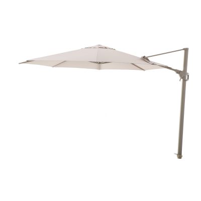 Perfect Shadow Luna ronde zweefparasol Ø350 cm. Flex+ - Latte/Soft Sand