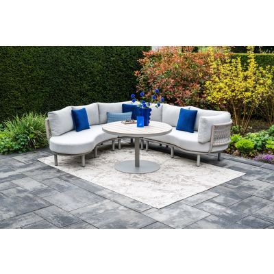 GI Matera organische lounge-/diningset - Taupe/Rope