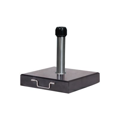 Platinum parasolvoet Rome 40 kg - Graniet - black polished - Verrijdbaar