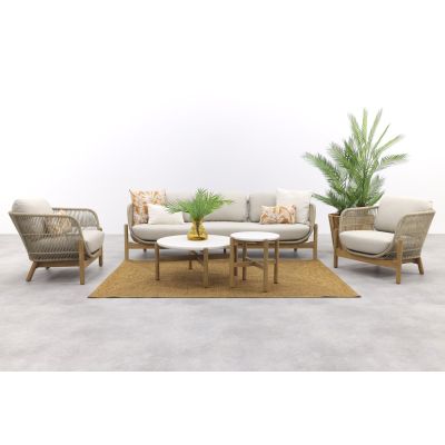 Garden Impressions Talara stoel bank loungeset 5-delig - Zand