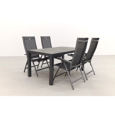 Hartman Salvatore/President 160x90 cm. verstelbare 4-persoons tuinset