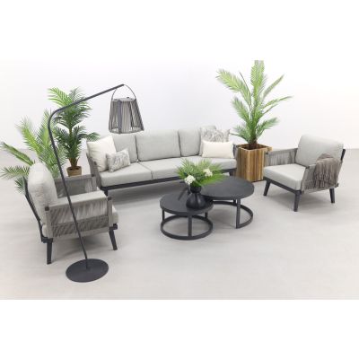 Durban/Rhodos stoel-bank loungeset - 5-delig - Op=Op