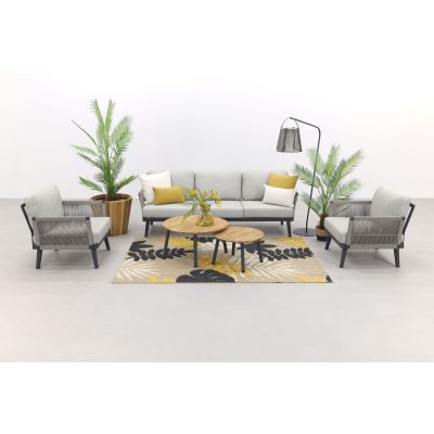 Durban/Mindo stoel-bank loungeset - 5-delig - Op=Op