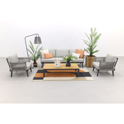 Durban/Mindo stoel-bank loungeset - 4-delig - Op=Op