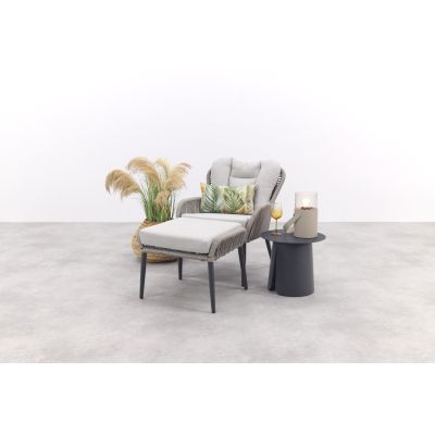 GI Andorra/Velora loungestoel set - Taupe/Zand