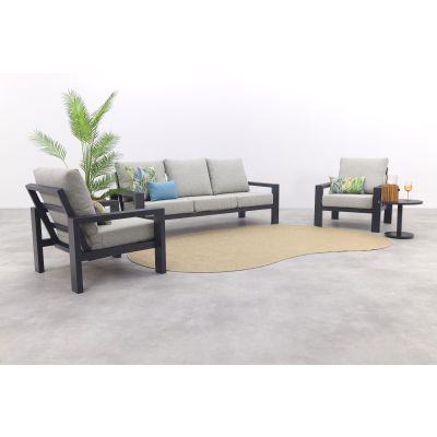 Verano stoel-bank loungeset (3-delig) - Royal Grey