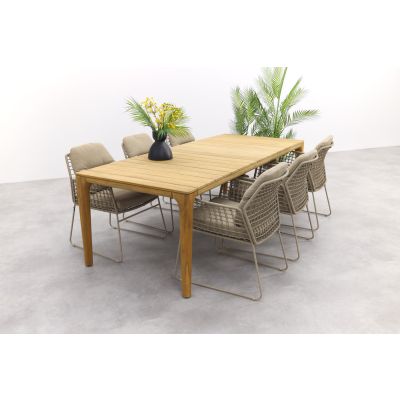 Taste Albano Latte / Liam tuinset - 240x100 cm.