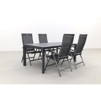 Hartman Salvatore/Baltimor 4-persoons 180x100 cm. verstelbare tuinset