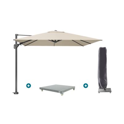 Platinum Challenger Premium T2 3x3 m - Champagne met voet en hoes