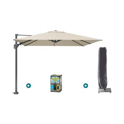 Platinum Challenger Premium T2 3x3 m - Champagne met ingraafvoet en hoes