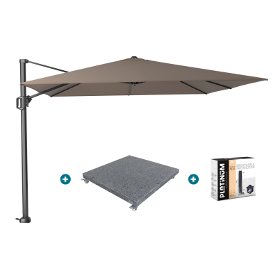 Platinum Challenger Premium T1 3x3 m - Havanna Taupe met voet en hoes