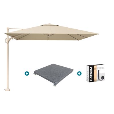 Platinum Challenger Premium T2 3x3 m Champagne Sandstone - met voet en hoes