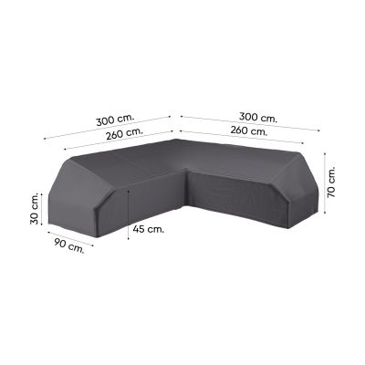 Platinum Aerocover platform loungesethoes 300x300 cm.