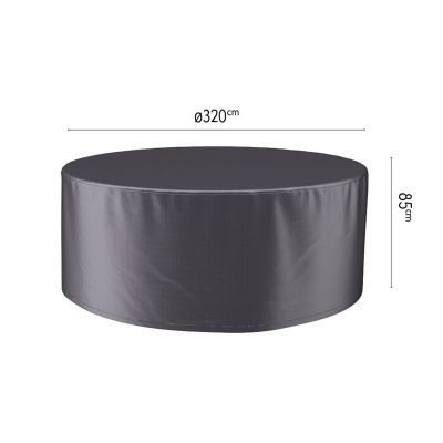 Platinum Aerocover ronde tuinsethoes - 320x85 cm.