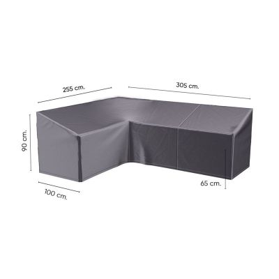 Platinum Aerocover L-vorm loungesethoes 305x255x100xh65/90 cm. - Links