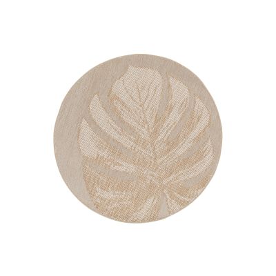 GI Naturalis rond buitenkleed Ø160 cm. - Leaf Taupe