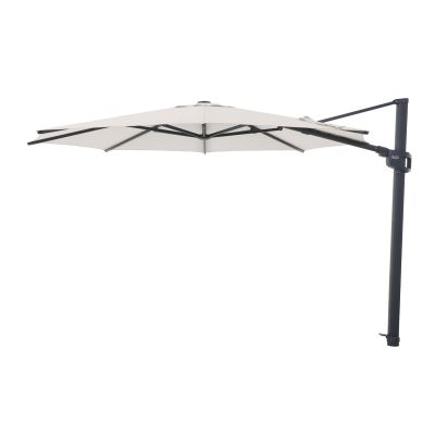 Perfect Shadow Eclipse ronde zweefparasol Ø350 cm. Ultra - Antraciet/Urban Taupe