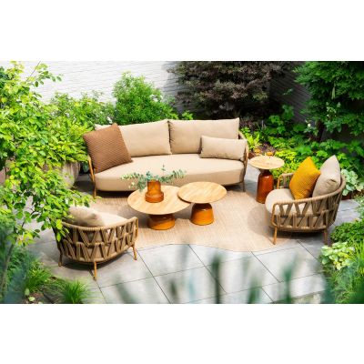 4SO Biarritz stoel-bank loungeset - Amber