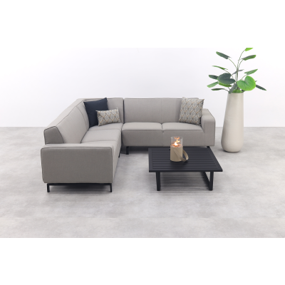 Boavista/Cuba Sunbrella loungeset (4-delig) - Nature Grey