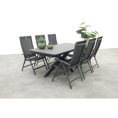 Hartman Salvatore/Montreal verstelbare tuinset - uitschuifbare tuintafel