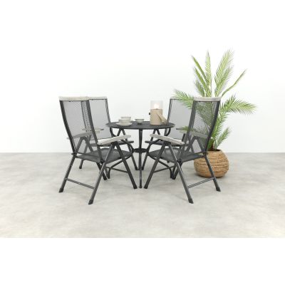 Royal Garden Balero ronde verstelbare tuinset strekmetaal Ø90 cm.