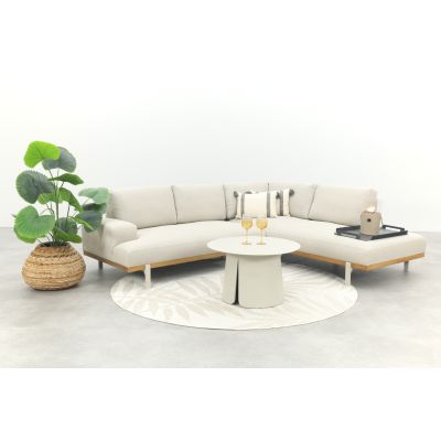 Savannah/Velora chaise longue loungeset - Natural/Acasia