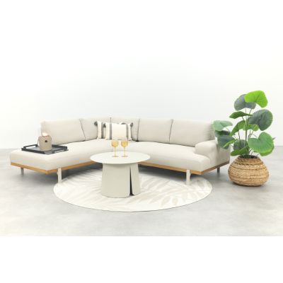 Savannah/Velora chaise longue loungeset - Natural/Acasia - Links