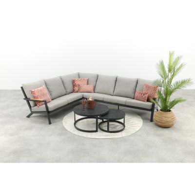 Santos/Rhodos loungeset - Antraciet