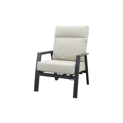 Lagos loungestoel verstelbaar - Antraciet