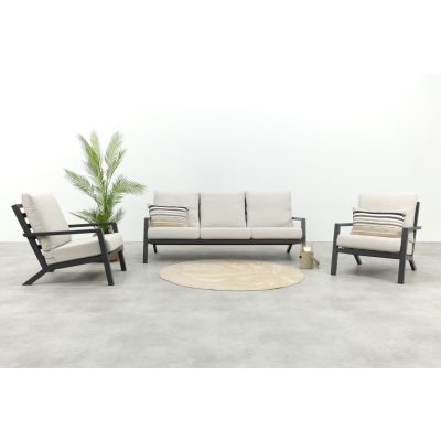 Boston stoel bank (3-zits) loungeset - 3-delig