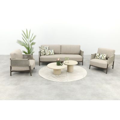 4SO Savanne/Hampton stoel-bank loungeset - Terre/Mortex 