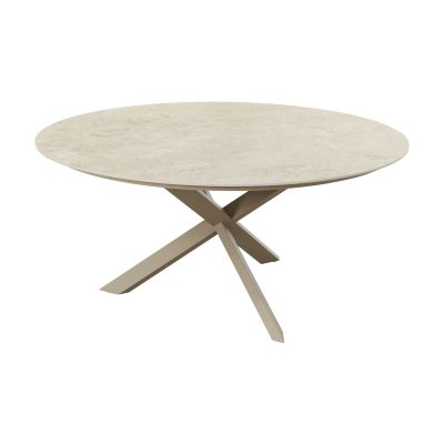 Taste Prado ronde tuintafel keramiek Ø160 cm. - Latte