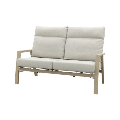 Lagos verstelbare 2-zits loungebank - Latte