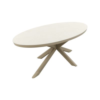 Ventaro ovale tuintafel 240x115 cm. - Latte