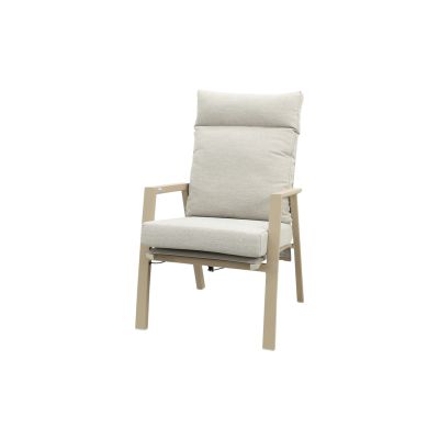 Lagos verstelbare dining tuinstoel - Latte