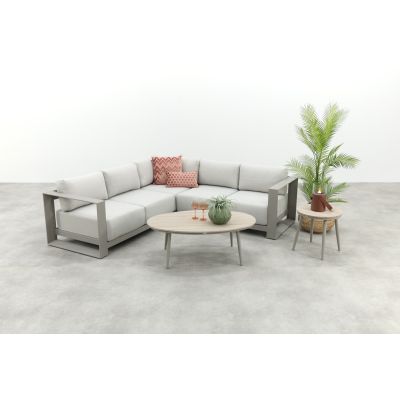GI Levanto/Margriet aluminium hoekbank loungeset - Valley Sand