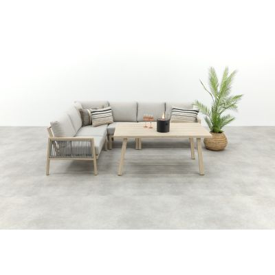 GI Decala rope lounge-/diningset - Teak/Zand