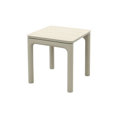 Moretti keramiek bijzettafel 45x45 cm. - Mokka