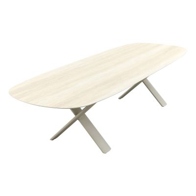 Indigo uitschuifbare tuintafel 250-310 x 110 cm. - Keramiek/Mokka