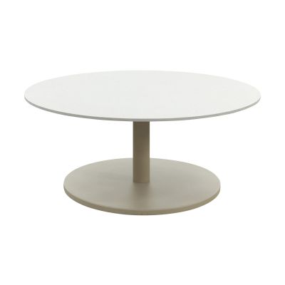Orion salontafel voor buiten Ø80 cm. - Keramiek/Latte